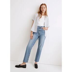 Madewell The Perfect Vintage Straight Crop Jean in Montville Wash